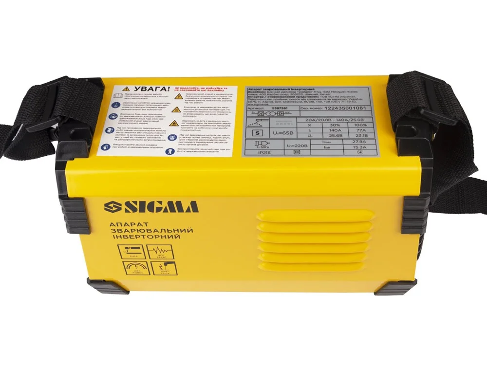 Зварювальний інвертор SIGMA ММА-140А (5387561)