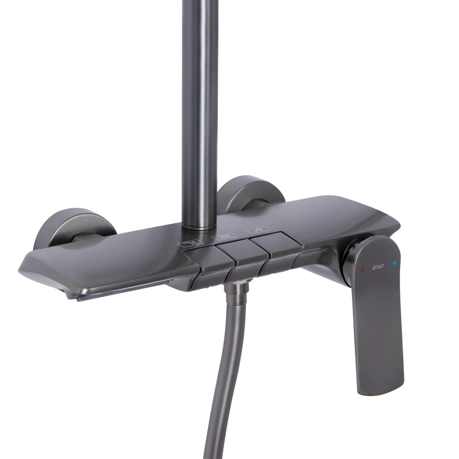Душова система Qtap Slavonice QTSLA111GMB45905 Gunmetal Black PVD - фото 3