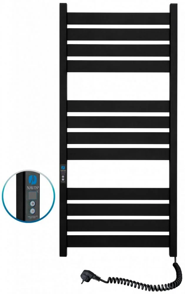 Рушникосушарка електрична Navin Largo 500 х 1200 Digital чорний муар