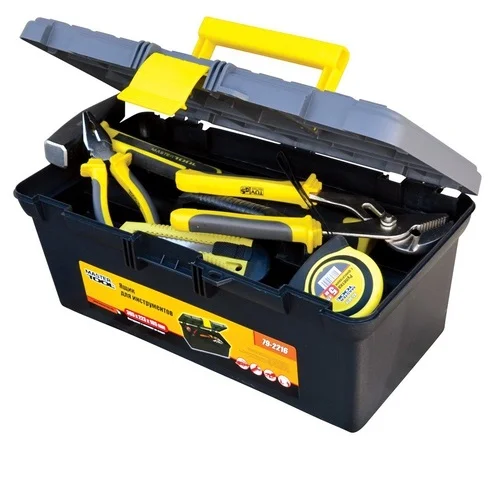 Скриня для інструментів з пластиковими замками 16" 395х223х165 мм MasterTool 79-2216
