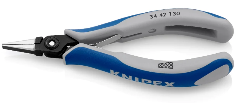 Прецизійні плоскогубці захватні для електроніки Knipex L=130 мм (34 42 130)