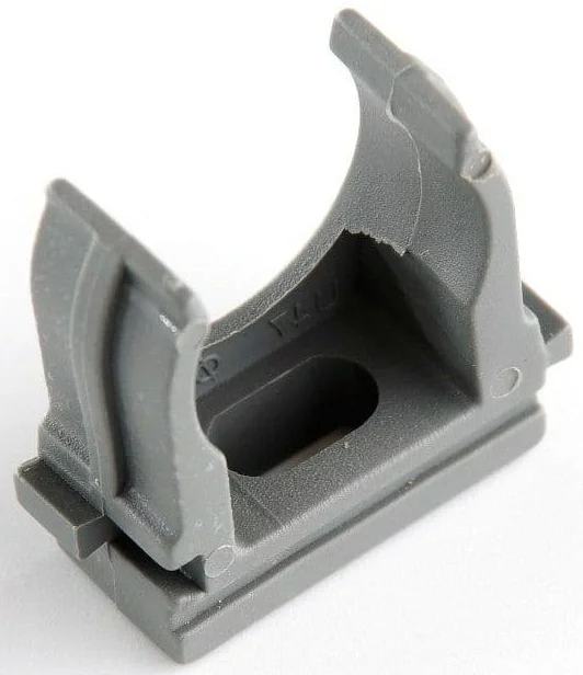 Кліпса для гофри 16мм сіра Apro (100 шт) (KG-16G)