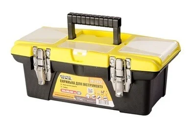 Скриня для інструментів з металевими замками знімні органайзери 13" 355х185х130 мм MasterTool 79-2313