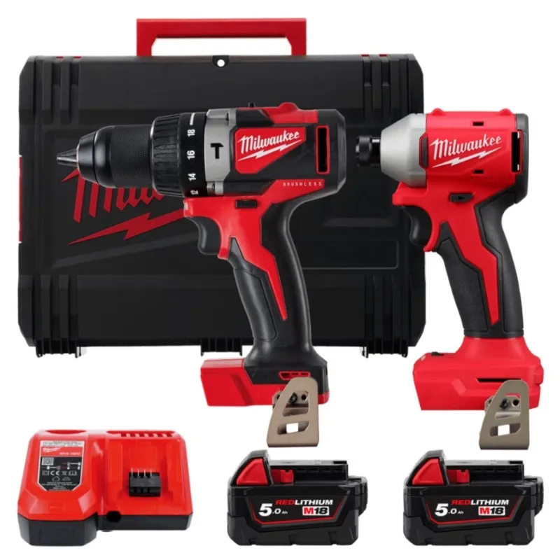 Набор Milwaukee M18 BLPP2A3-502X: дрель + шуруповерт