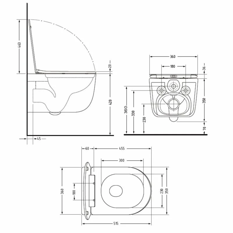 Унітаз підвісний Qtap Taurus Ultra Quiet QTTAU28BLM50504 Чорний (Slim, Duroplast, Soft-close, Quick Release) - фото 2