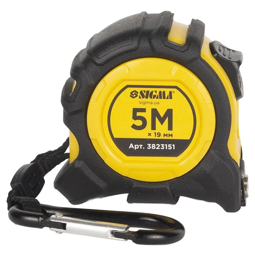 Рулетка магнітна Sigma Advanced 5м×19мм (3823151)