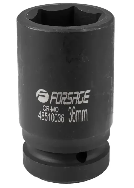 Головка ударна шестигранна глибока 36 мм 1" Forsage (F-48510036)