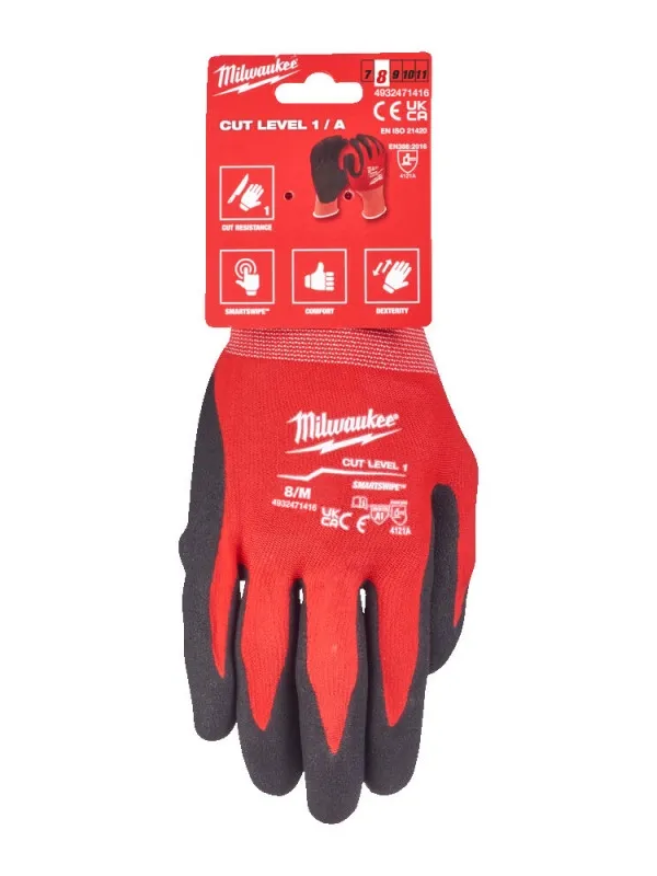 Рукавиці Milwaukee Cut A Gloves протипорізні 1/A розмір 8