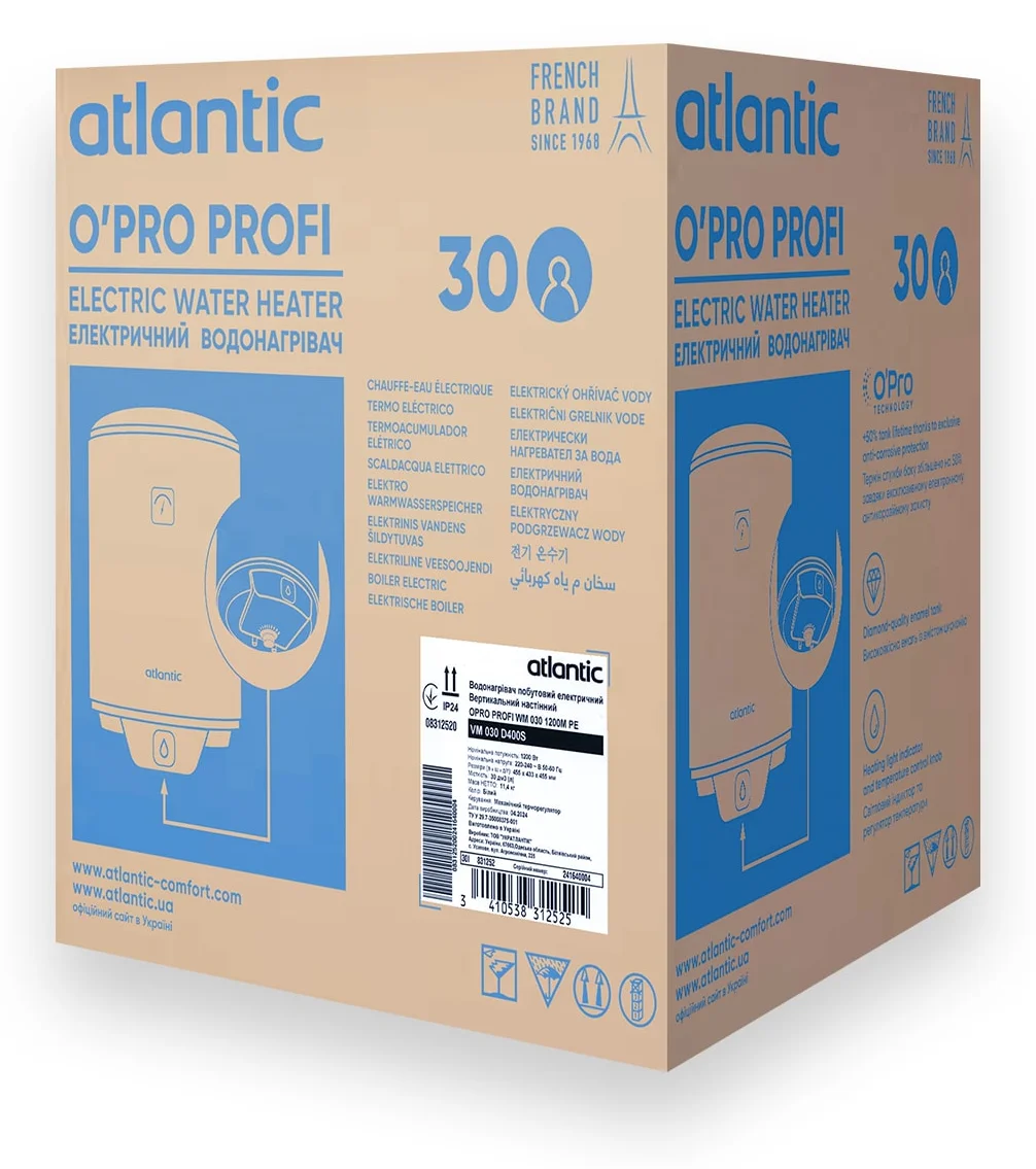 Водонагрівач Atlantic O´Pro Profi VM 030 D400S - фото 7
