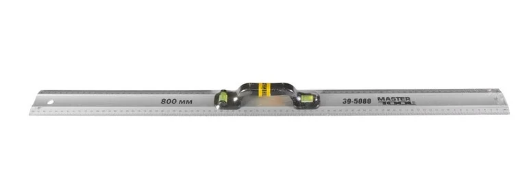 Рівень-лінійка алюмінієва MasterTool 80 см з ручкою - фото 2