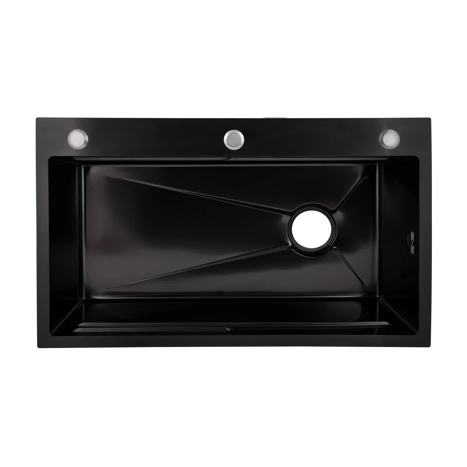 Кухонная мойка Lidz H7545B 3,0/1,0 Decor Черный - фото 3