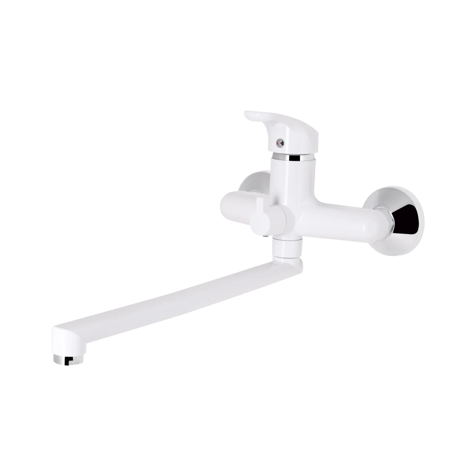 Смеситель для ванны Brinex 36 005 Хром / Белый - фото 3