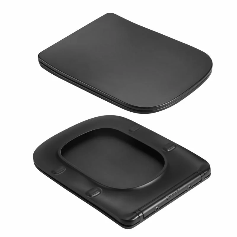 Унітаз підвісний Qtap Crow Ultra Quiet QT05335171MB Чорний (Slim, Duroplast, Soft-close, Quick Release) - фото 8