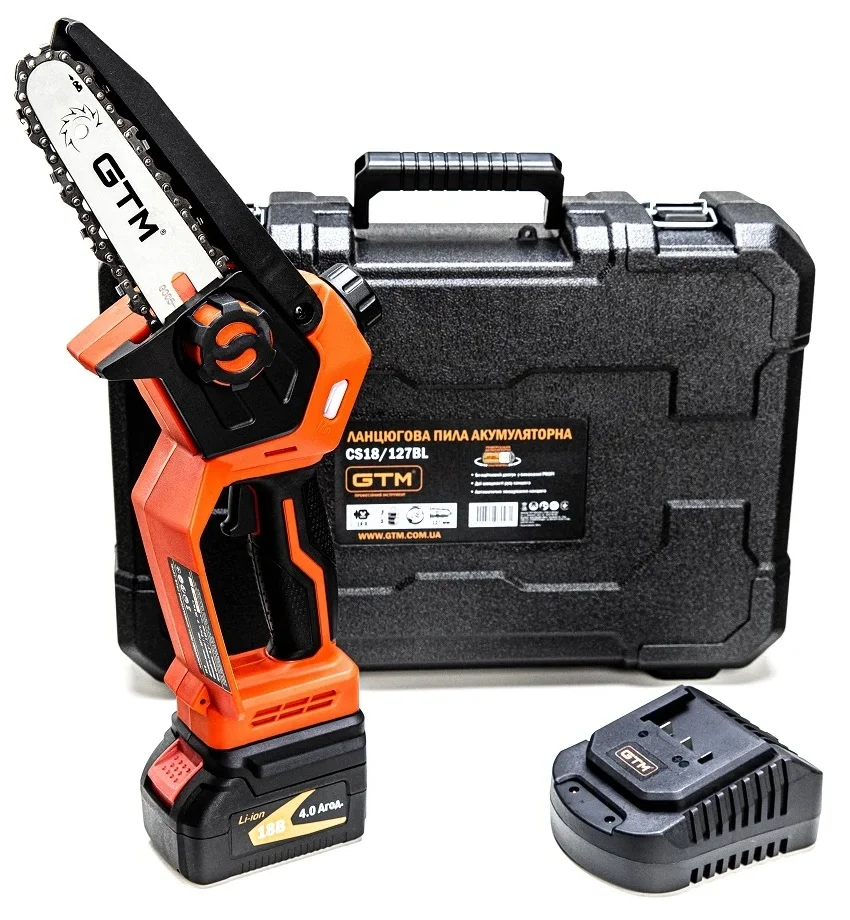 Акумуляторна ланцюгова пила 12.7 см (5") GTM (CS18/127BL KIT)