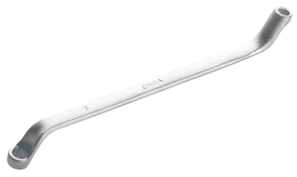 Ключ накидний 6×7 мм кут 75° Сила (201308)