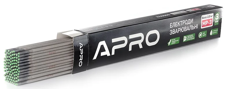 Електроди зварювальні 3мм 2,5кг Apro МР-3 (699932)
