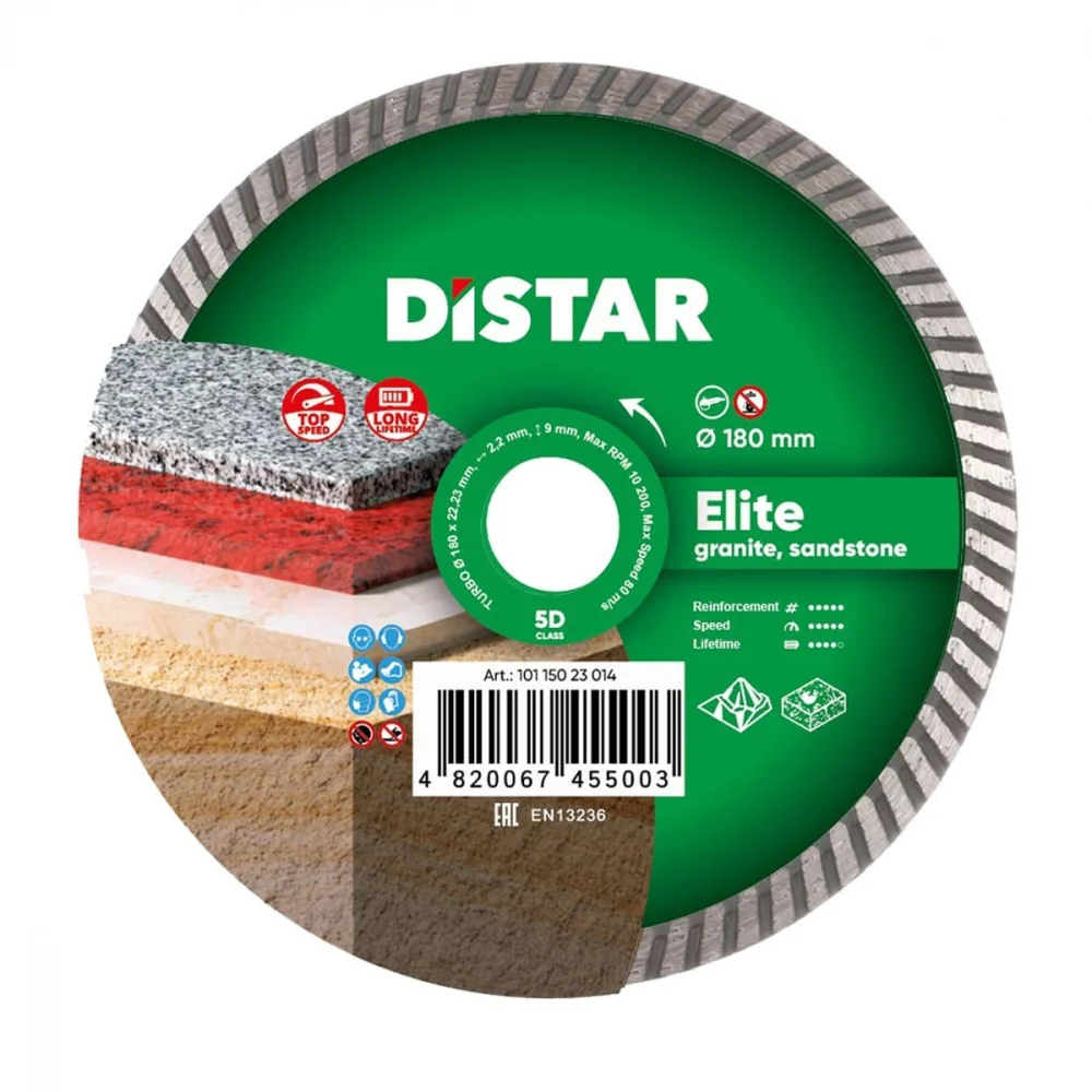 Круг алмазний відрізний Turbo 180 Elite Distar 10115023014
