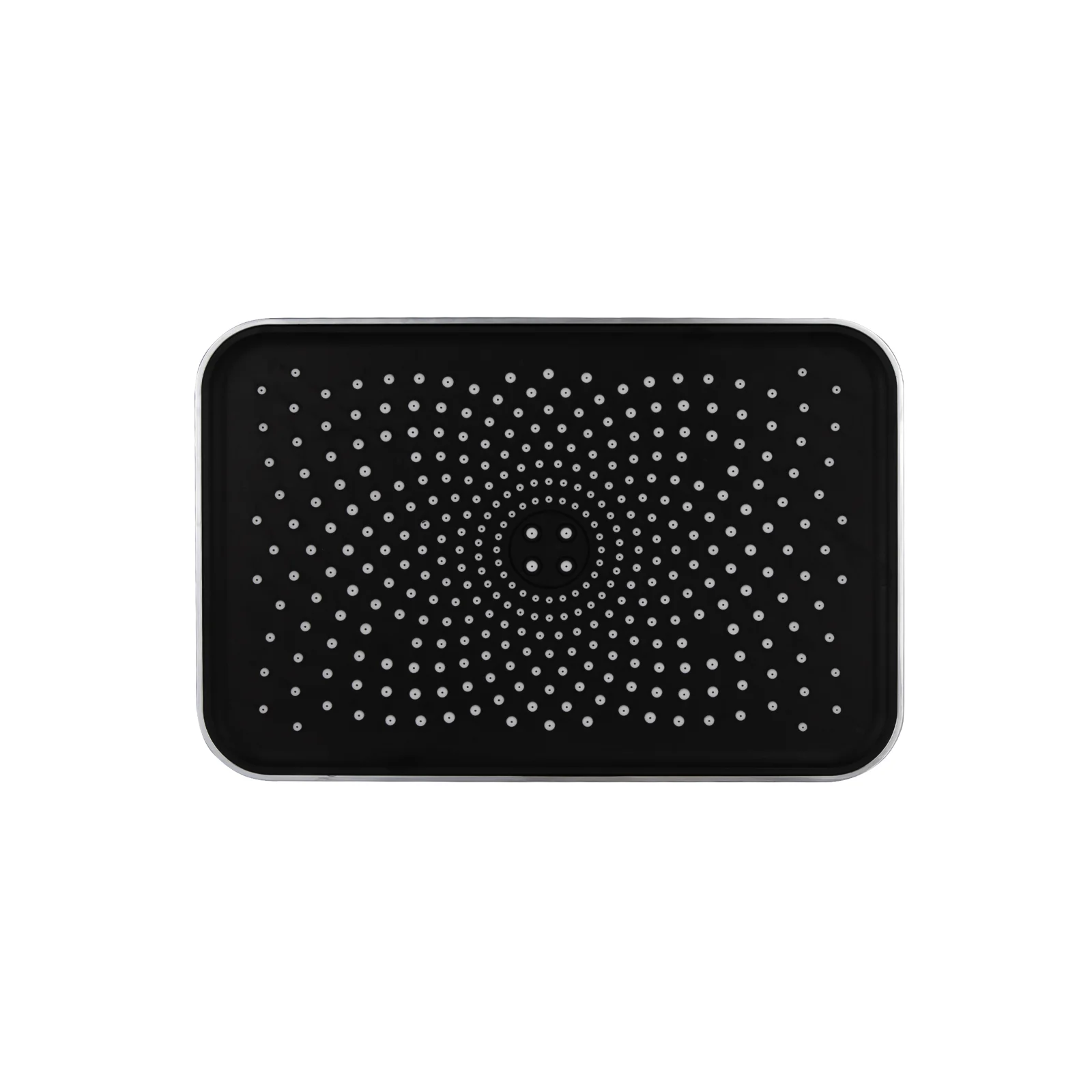 Лейка для верхнего душа Qtap Hlavova 260x180 мм прямоугольная Хром/Черный - фото 4