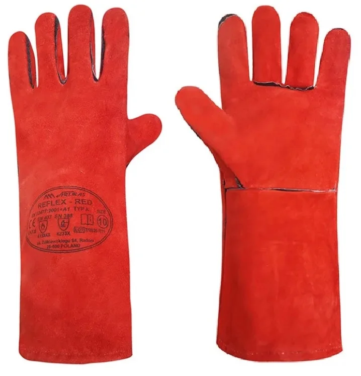 Рукавиця крага на підкладці червона довга REFLEX-RED Art Master