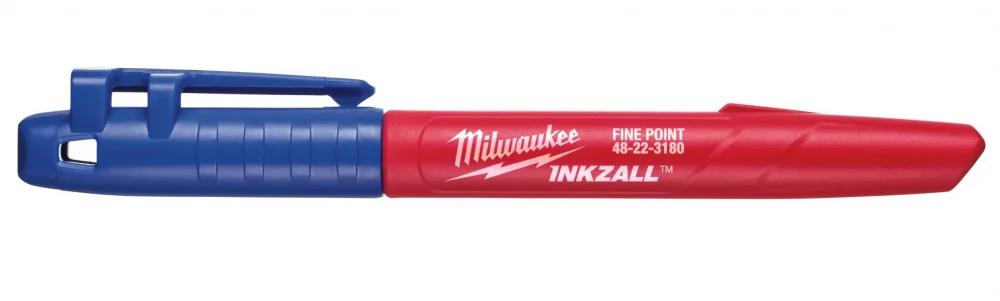 Маркер для будмайданчика тонкий Milwaukee INKZALL Синій (4932492126)