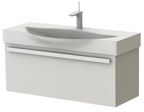 Тумба Botticelli Sorizo SR-105 з умивальником LYRA-100 (Білий)