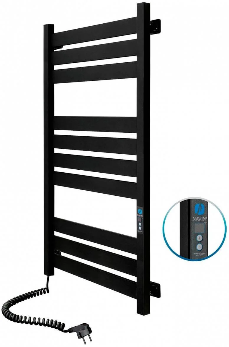 Рушникосушка електрична Navin Largo 500 х 1000 Digital чорний муар
