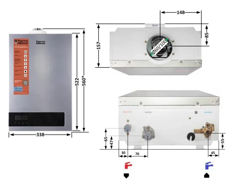 Газова колонка Thermo Alliance JSG20-10ETP18 Silver - фото 2