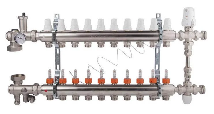 Колекторна група Icma 1" 10 виходів з витратоміром A1K013APM06