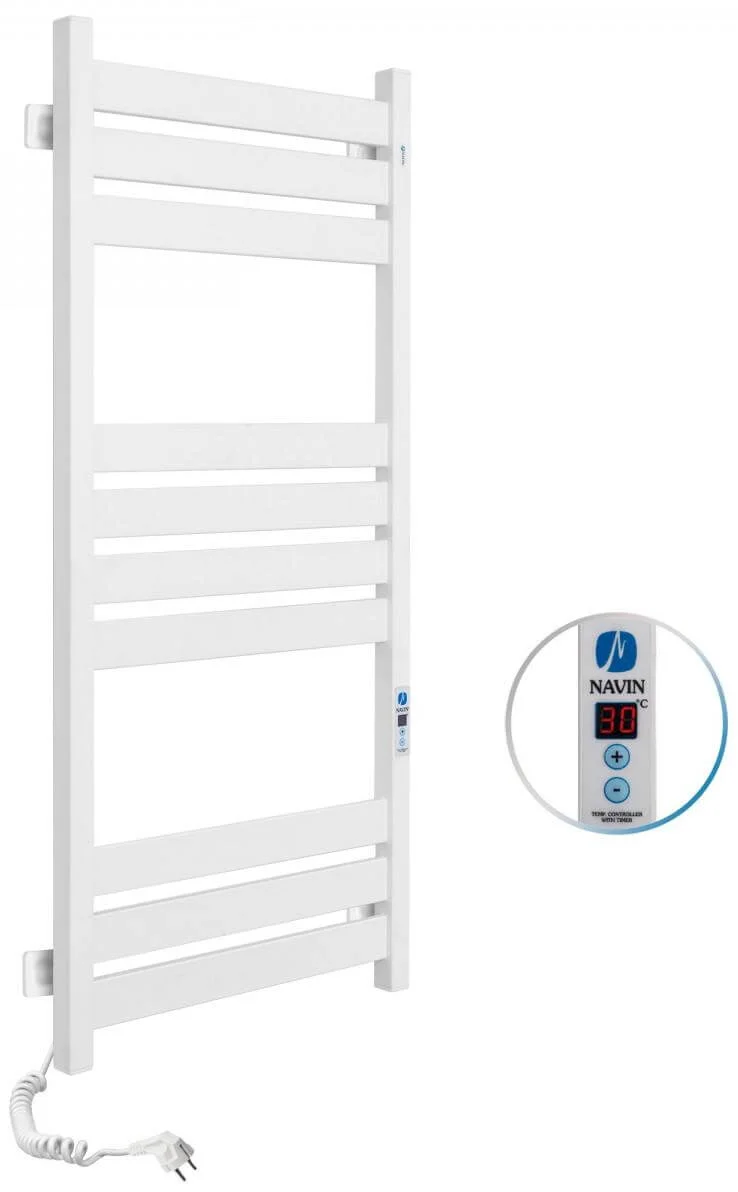 Рушникосушка електрична Navin Largo 500 х 1000 Digital білий оксамит