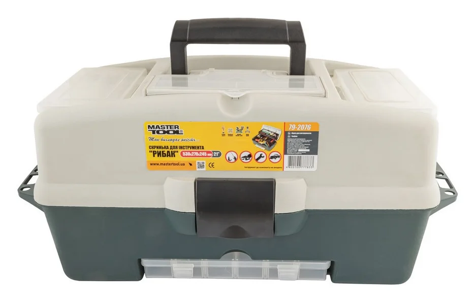 Сундук органайзер РИБАК 21" 530х270х245 мм MasterTool 79-2076 - фото 2