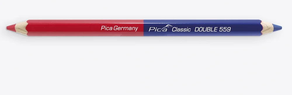Олівець універсальний 2-х сторонній Pica Classic DOUBLE 559 18cm Синій / Червоний (559-10)