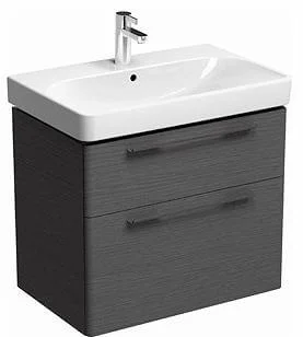 Тумба під умивальник Kolo Traffic 75 сірий дуб (2 ящики)