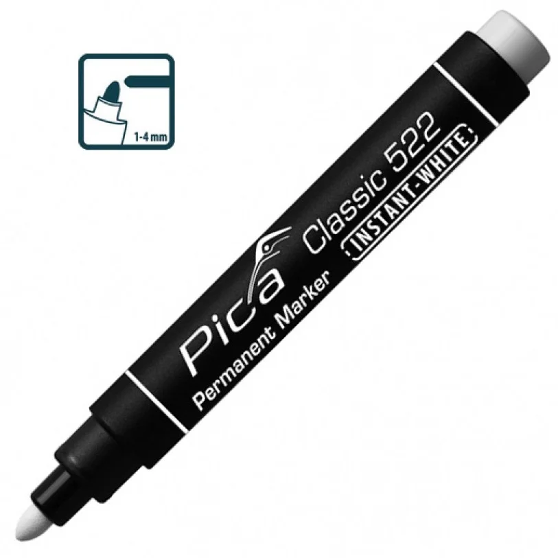 Маркер перманентний спеціальний Pica Classic INSTANT-WHITE Білий (522/52)