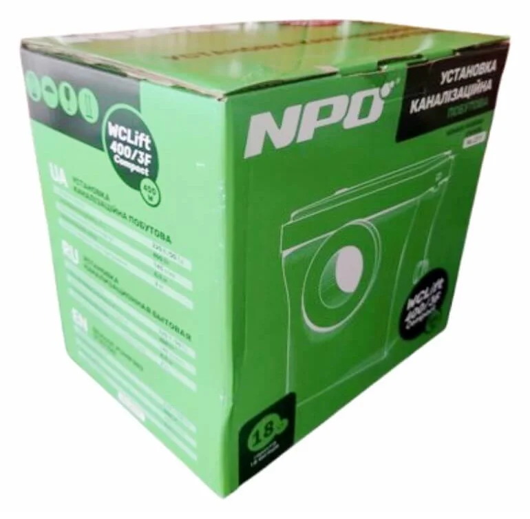 Канализационная установка NPO WCLIFT 400/3F Compact - фото 4