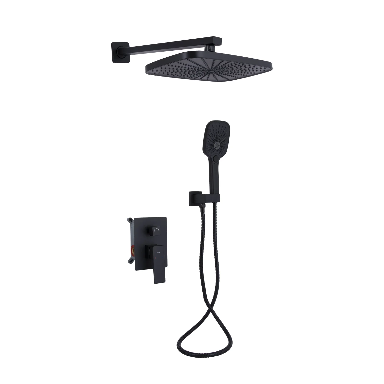 Душевая система Qtap Gemini QTGEM113BLM45697 Черный