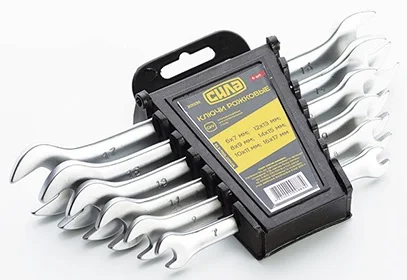 Набір ключів ріжкових 6-22 мм 6 од. Сила (201233)