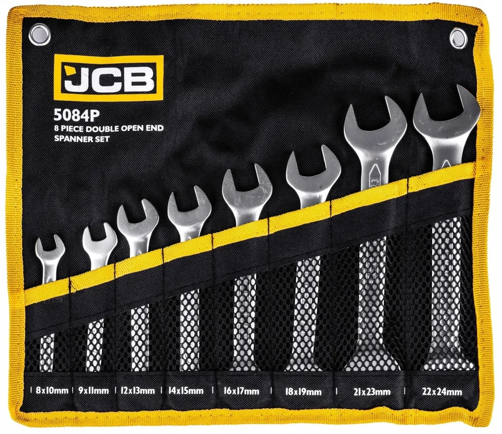 Набір ріжкових ключів 8-24 мм 8 од. JCB Tools JCB-5084P