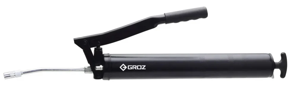Шприц для змащування важільний зі сталевою трубкою 413 Бар 750 см³ Groz G10