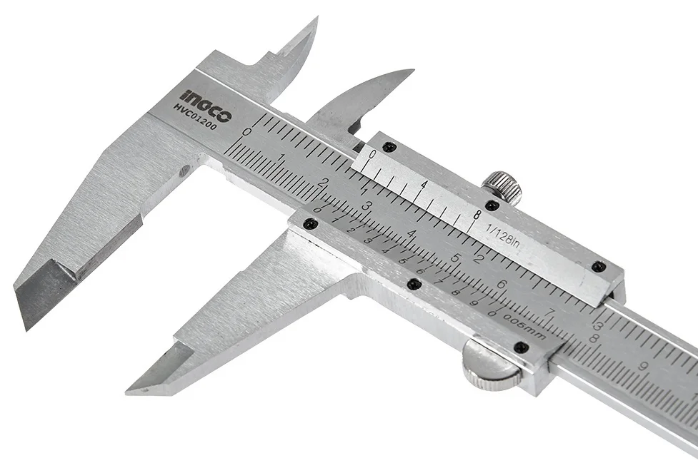 Штангенциркуль (кронциркуль) з глибиноміром 200 мм Ingco (HVC01200)