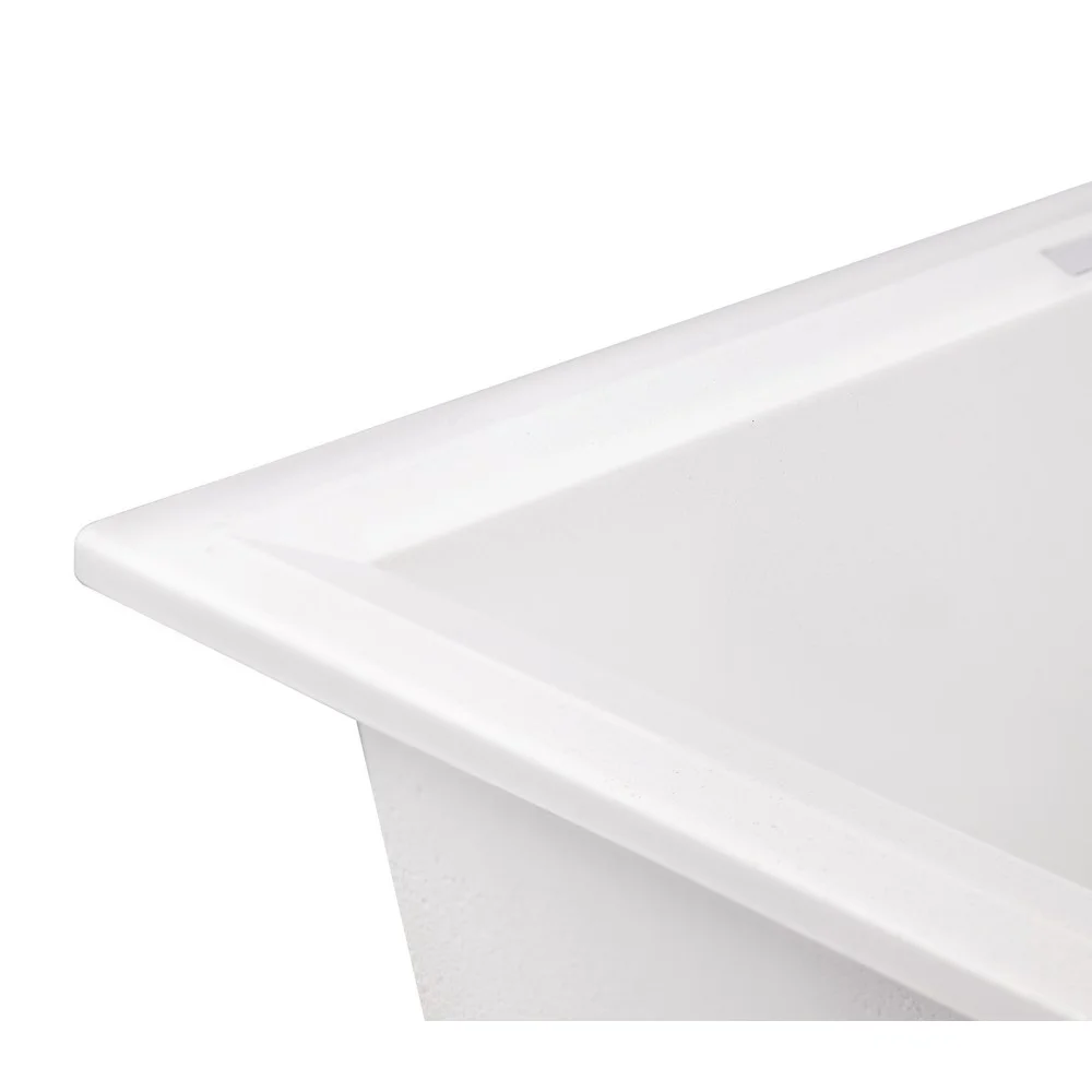 Кухонная мойка Lidz (WHI-01) 790x495/230 Белый - фото 7