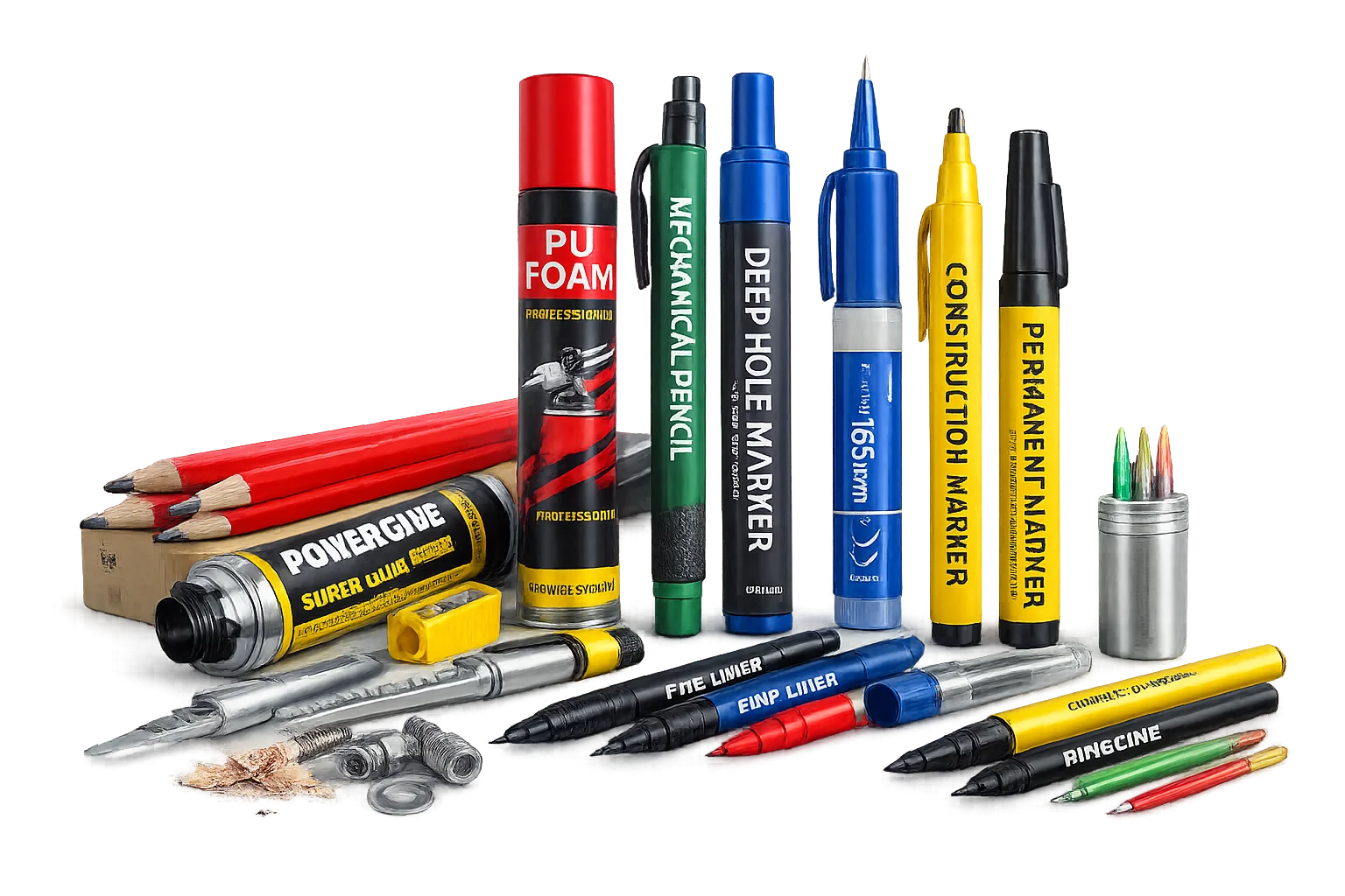 Будівельні маркери та олівці