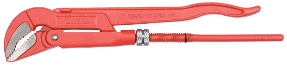 Ключ трубний переставний 45° 1" Yato (0-25мм) L=330мм (YT-2212)