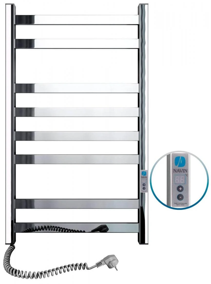 Рушникосушка електрична Navin Авангард 480 х 800 Digital нерж.