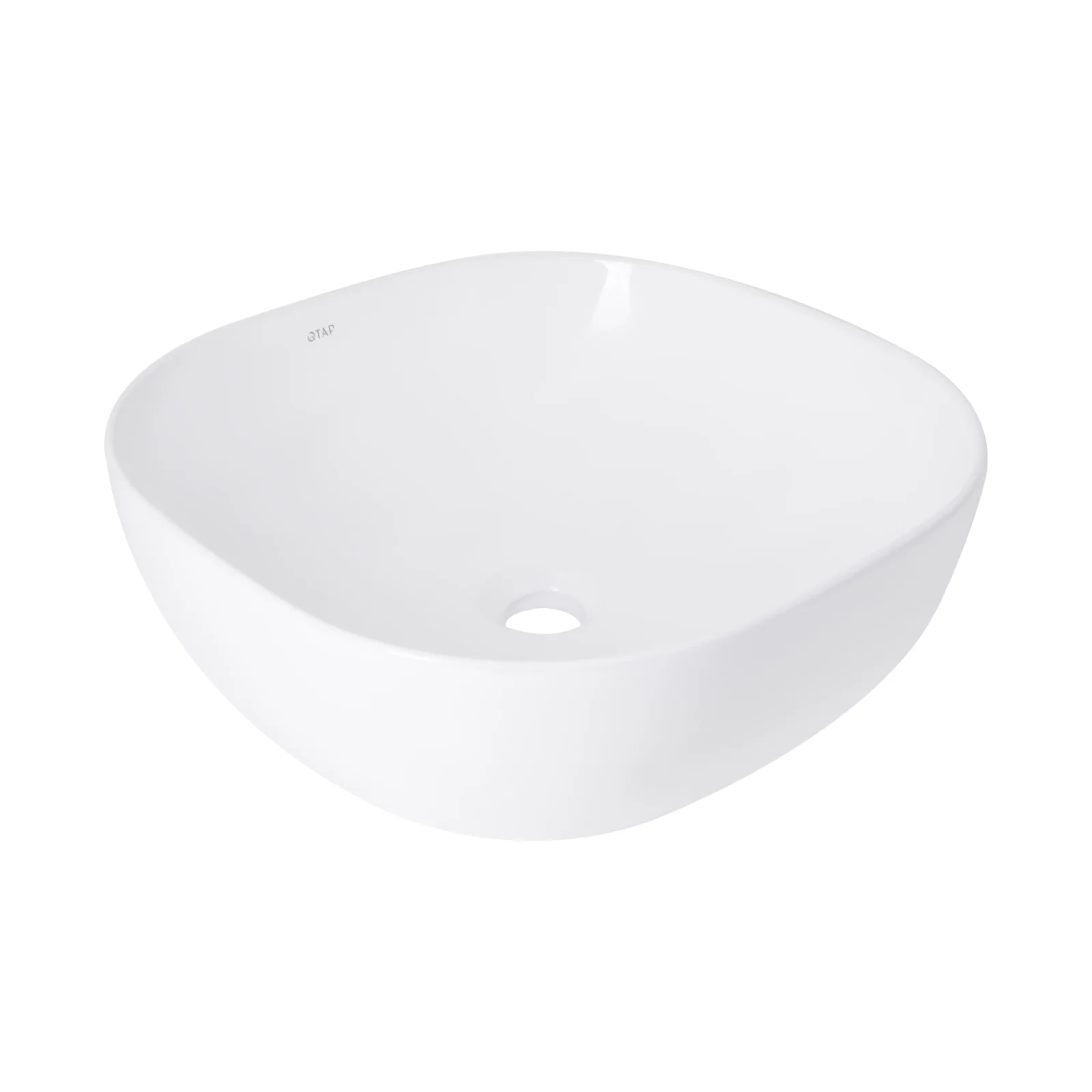 Раковина-чаша Qtap Kolibri 425х425х140 Белый