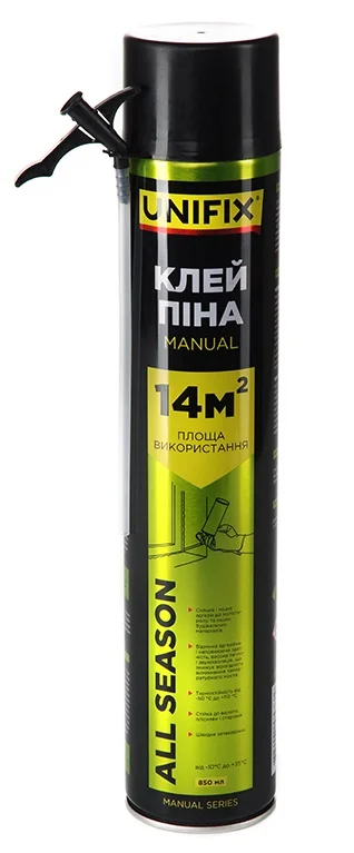 Клей-піна ручна Professional 14 м.кв. 850мл Unifix (951282)