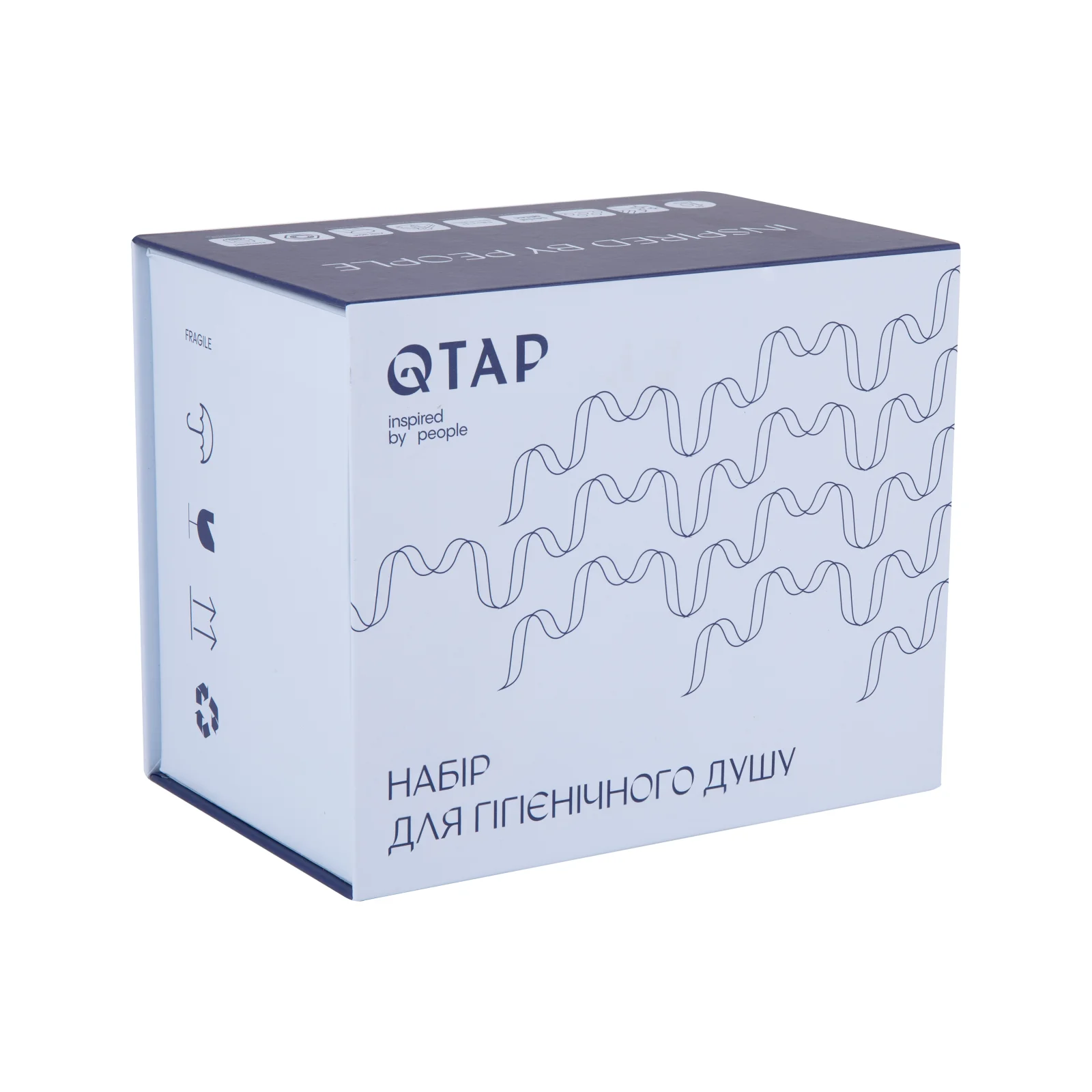 Набір для гігієнічного душу зі змішувачем Qtap Inspai-Varius V00440501 Хром - фото 7