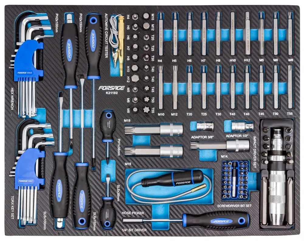 Набір інструментів у ложементі 119 од Forsage (F-K21192)