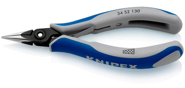 Прецизійні плоскогубці захватні для електроніки Knipex L=130 мм (34 52 130)