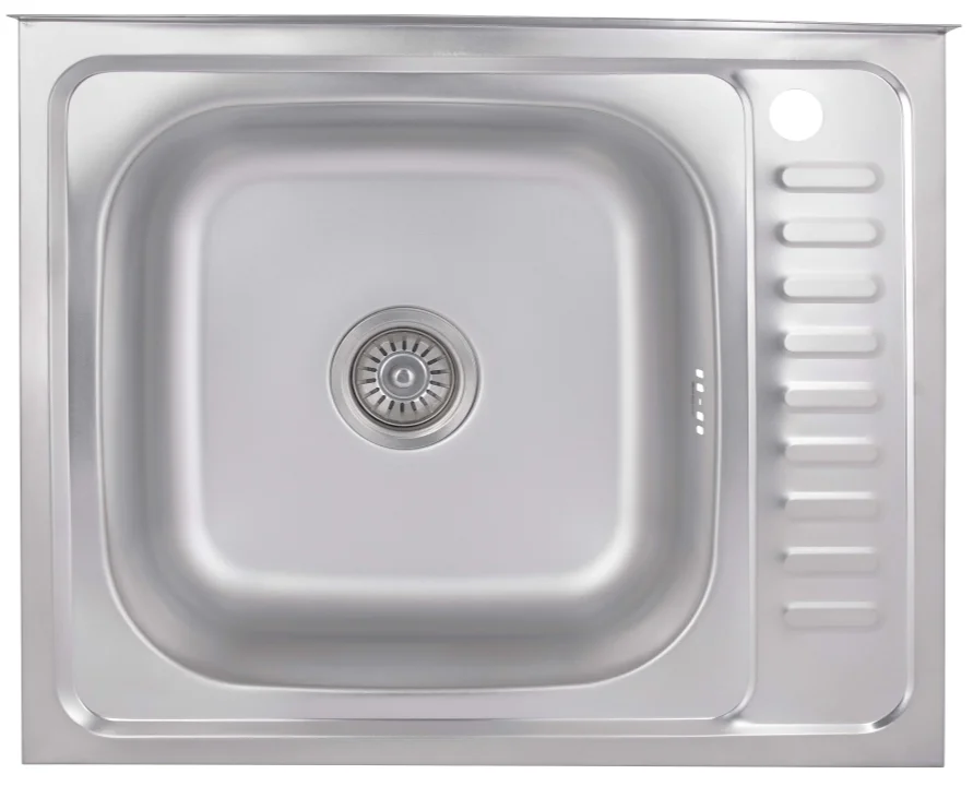 Кухонна мийка Brinex 6050-L (satin) 0,6 мм