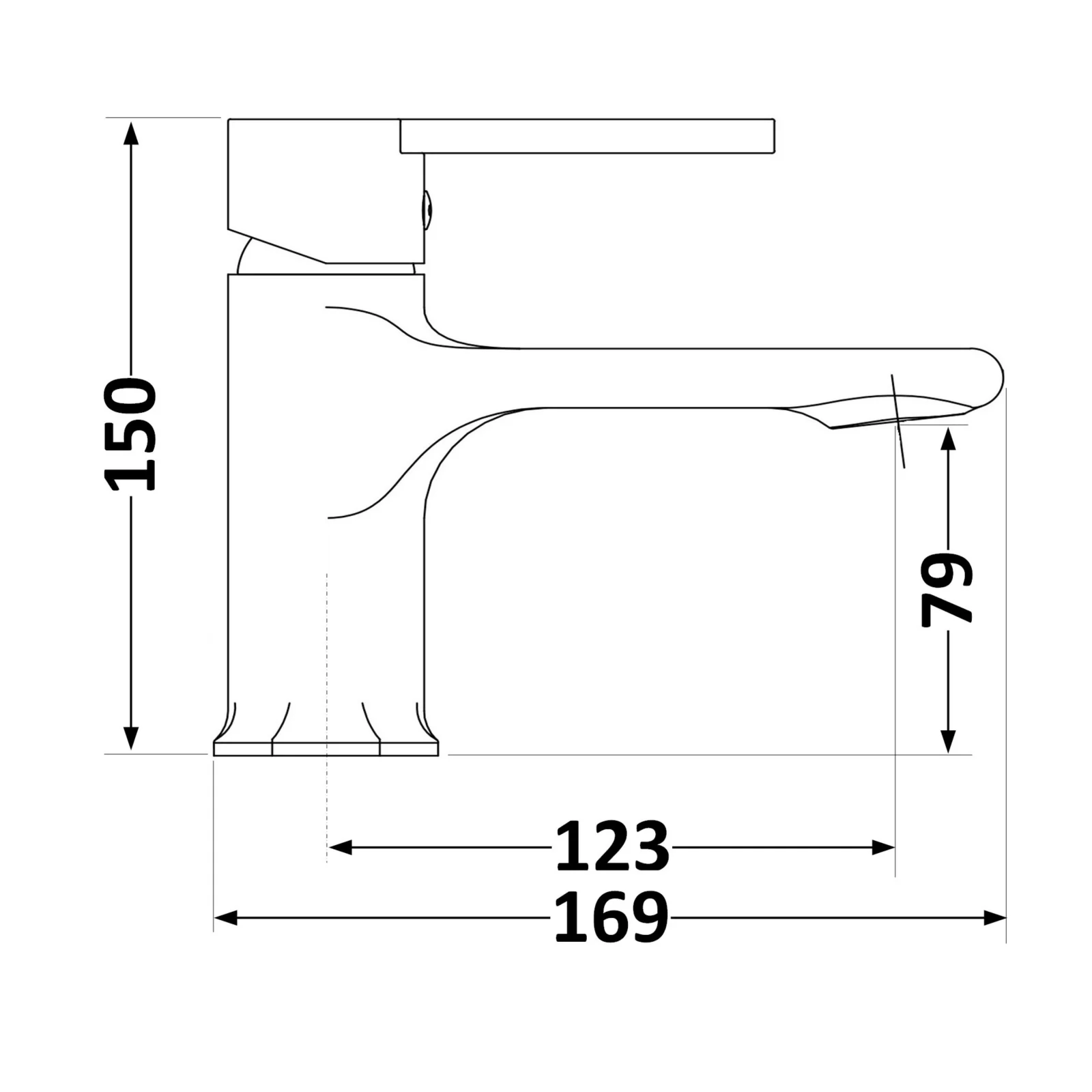 Смеситель для раковины Qtap Taurus 270 Хром - фото 2